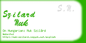 szilard muk business card