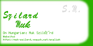 szilard muk business card